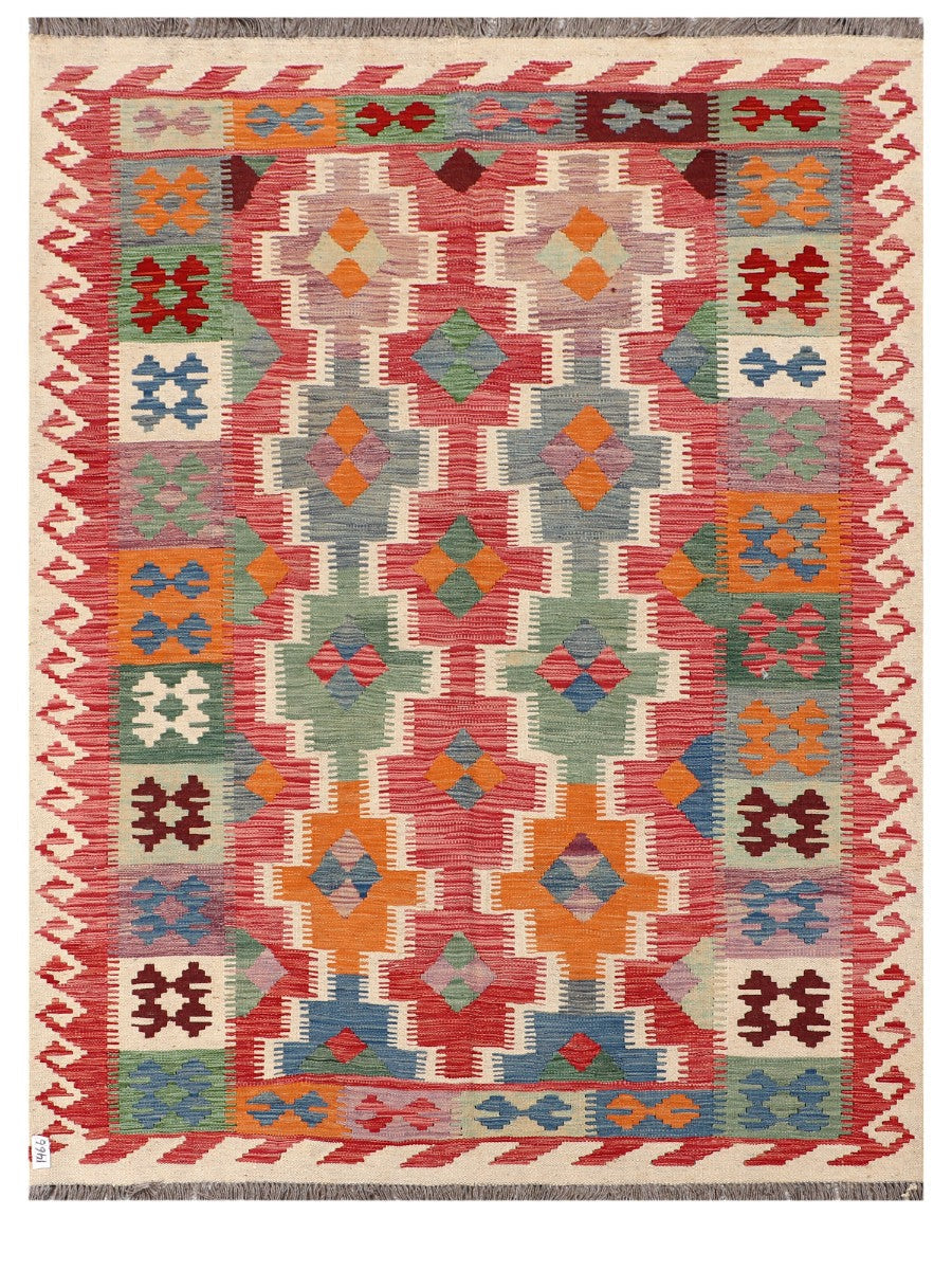 Maimana Afghanistan Kilim Rug - 198 x152 cm