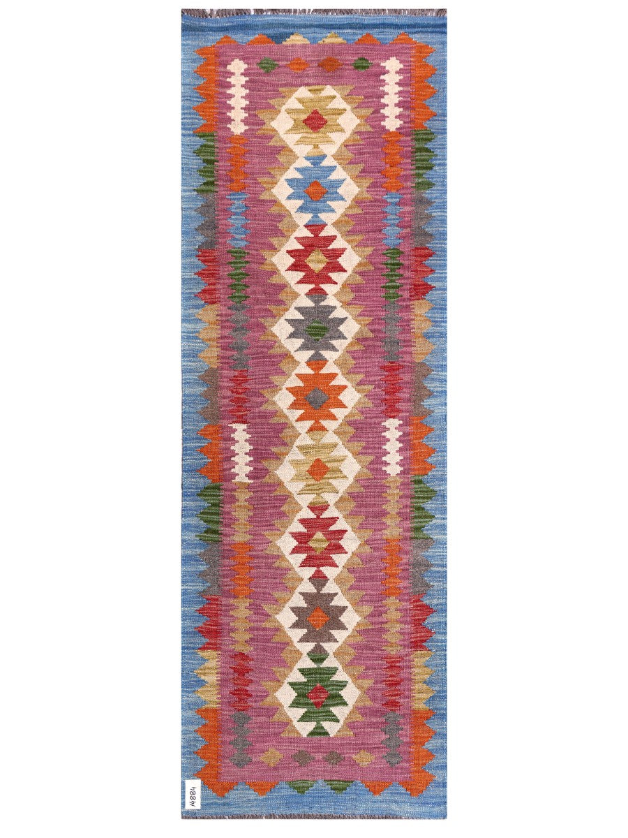 Maimana Afghanistan Kilim Rug - 193 x65 cm