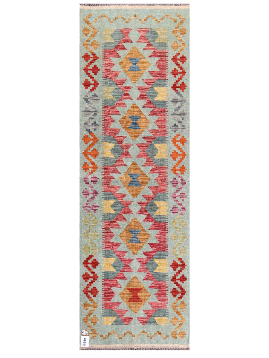 Maimana Afghanistan Kilim Rug - 199 x65 cm