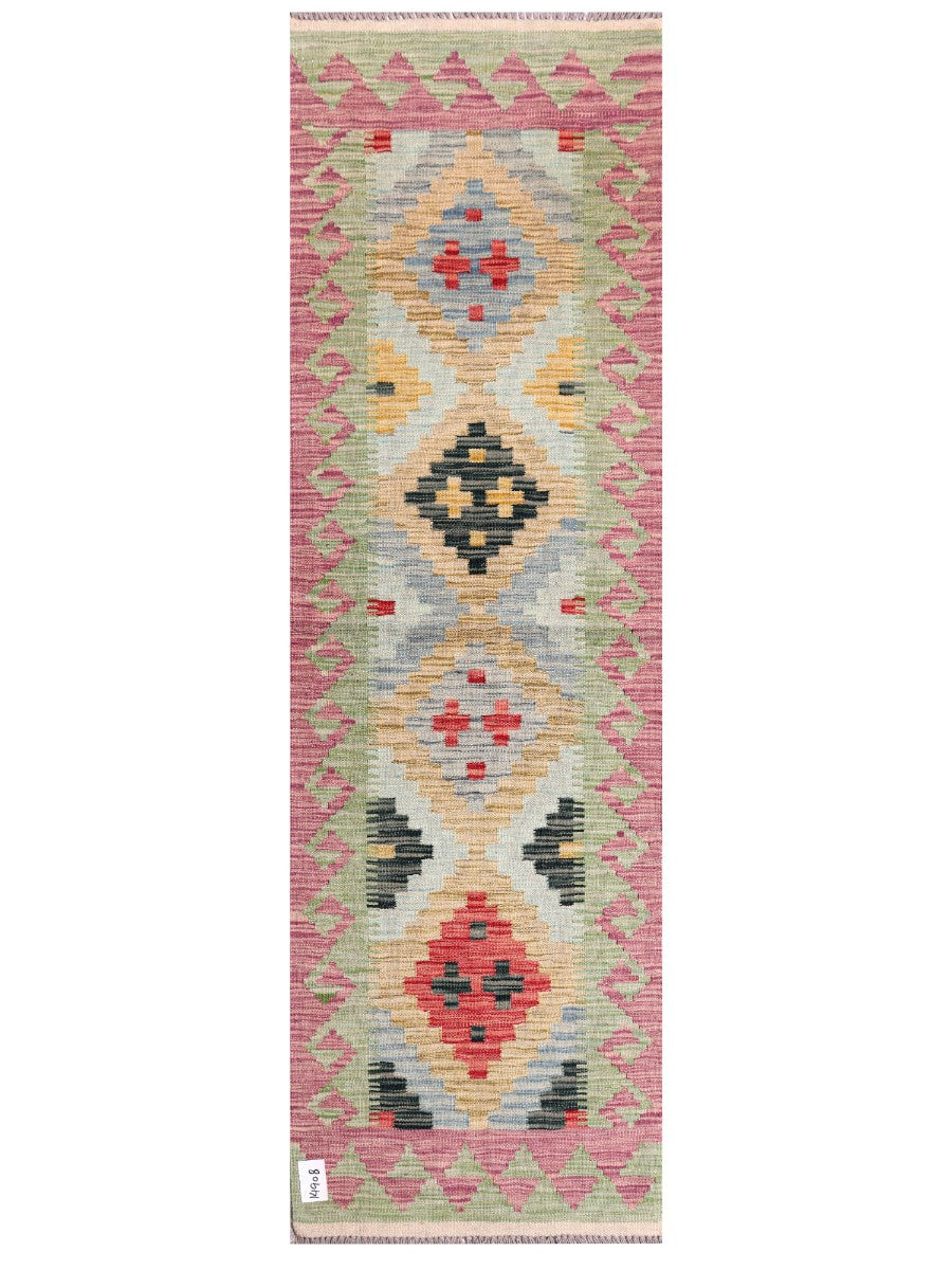 Maimana Afghanistan Kilim Rug - 200 x62 cm