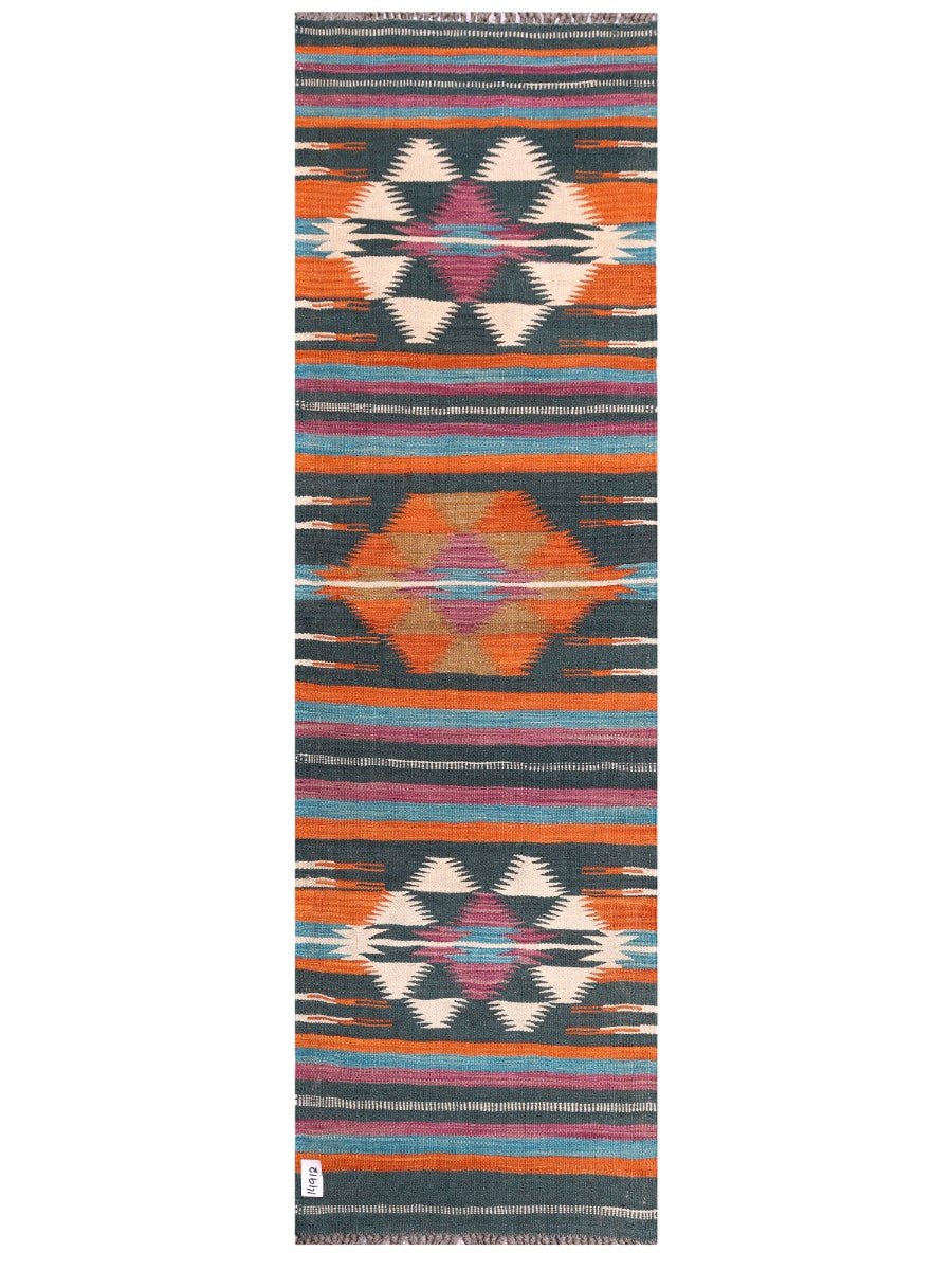 Maimana Afghanistan Kilim Rug - 199 x60 cm