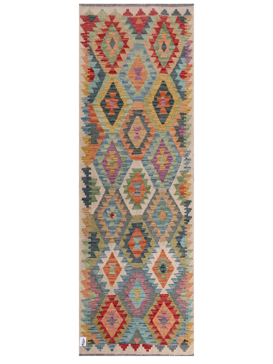 Maimana Afghanistan Kilim Runner - 249 x 83 cm