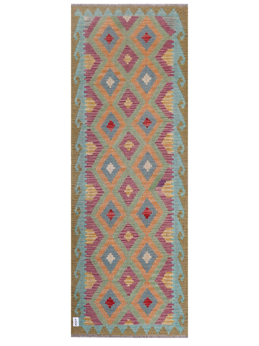 Maimana Afghanistan Kilim Rug - 240 x 86 cm