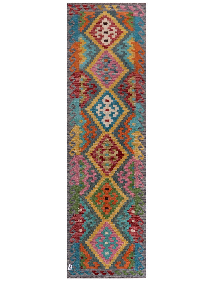 Maimana Afghanistan Kilim Runner - 297 x 87 cm