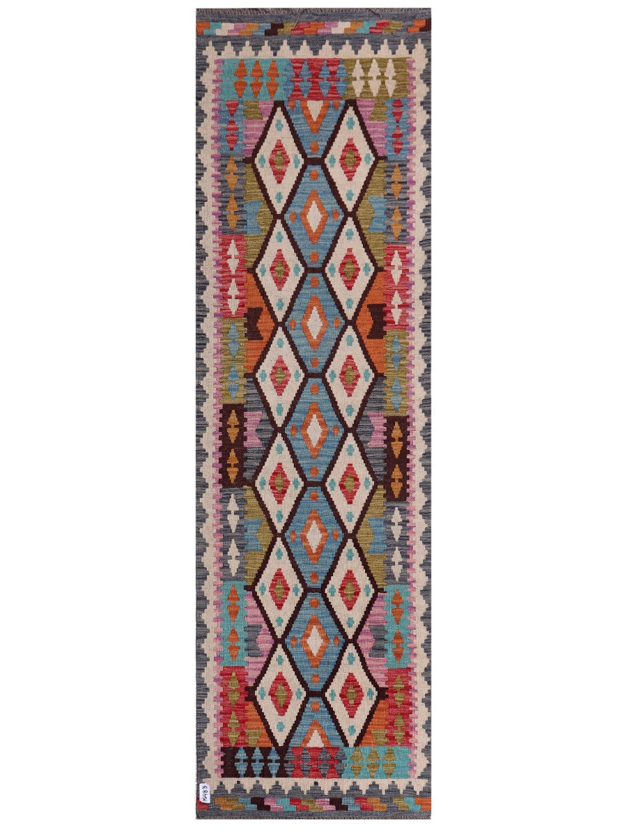 Maimana Afghanistan Kilim Runner - 294 x 87 cm