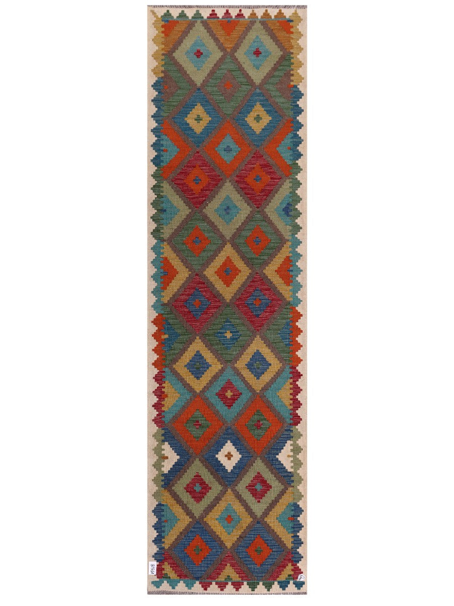 Maimana Afghanistan Kilim Runner - 293 x 81 cm