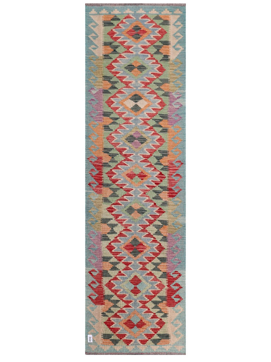 Maimana Afghanistan Kilim Runner - 298 x 87 cm