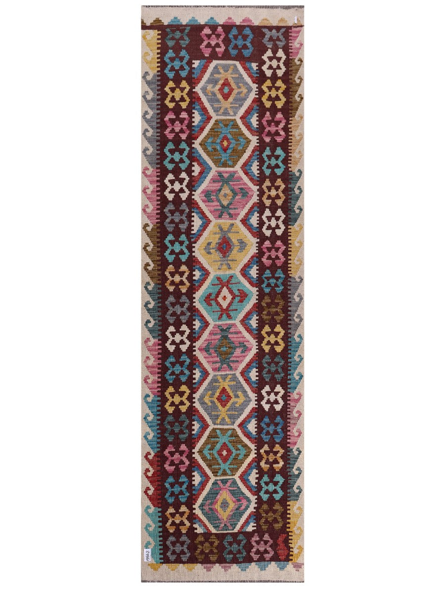 Maimana Afghanistan Kilim Runner - 295 x 85 cm