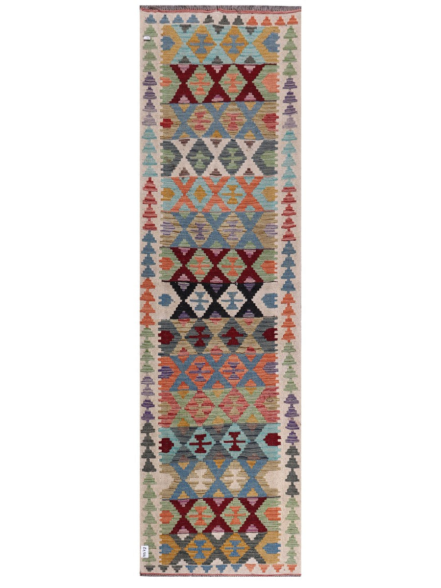 Maimana Afghanistan Kilim Runner - 291 x 84 cm