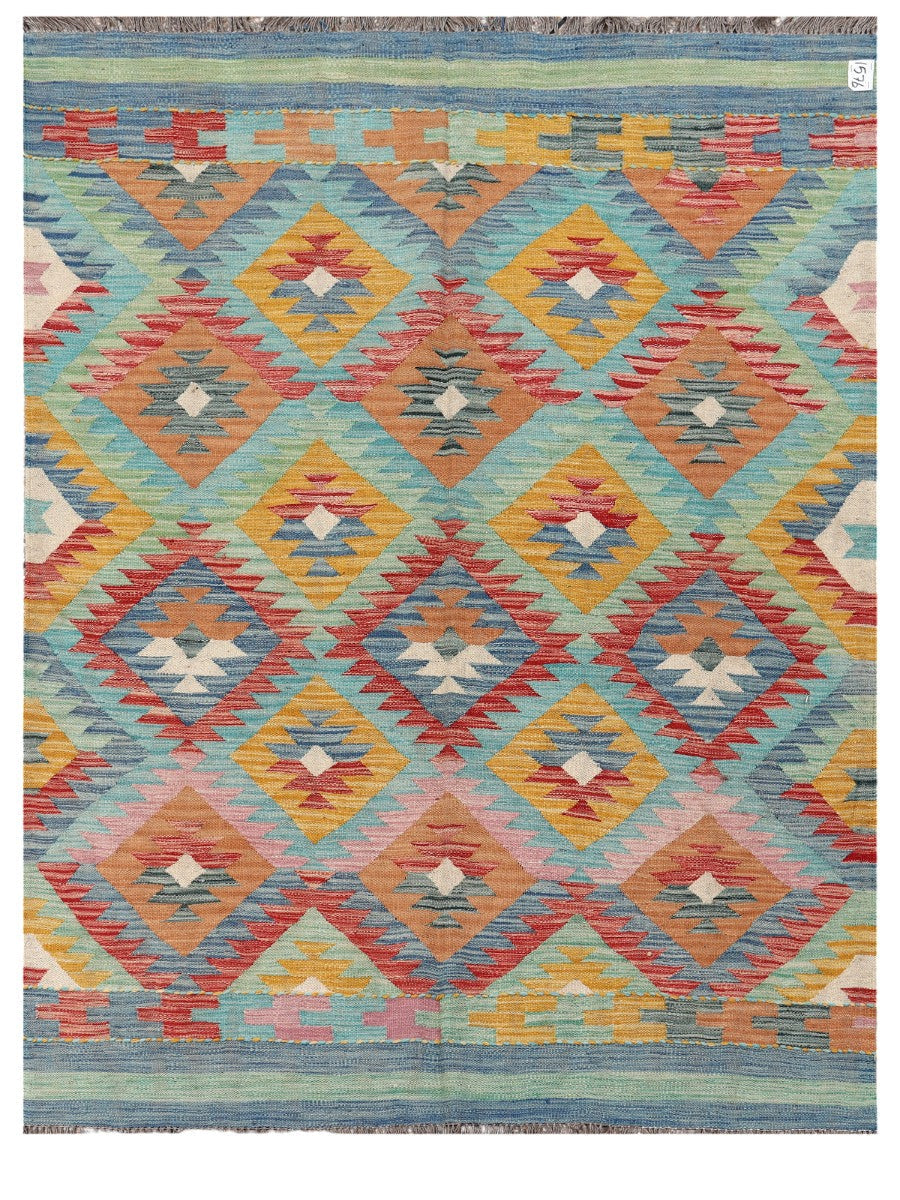 Maimana Afghanistan Kilim Rug - 204 x156 cm
