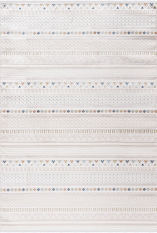 Netline Home Rugs Depot Tappeto moderno multicolore Zenta ZN003 – Acrilico e poliestere, anti-pelucchi, facile da pulire, resistente | Camera da letto, studio, cameretta, ingresso