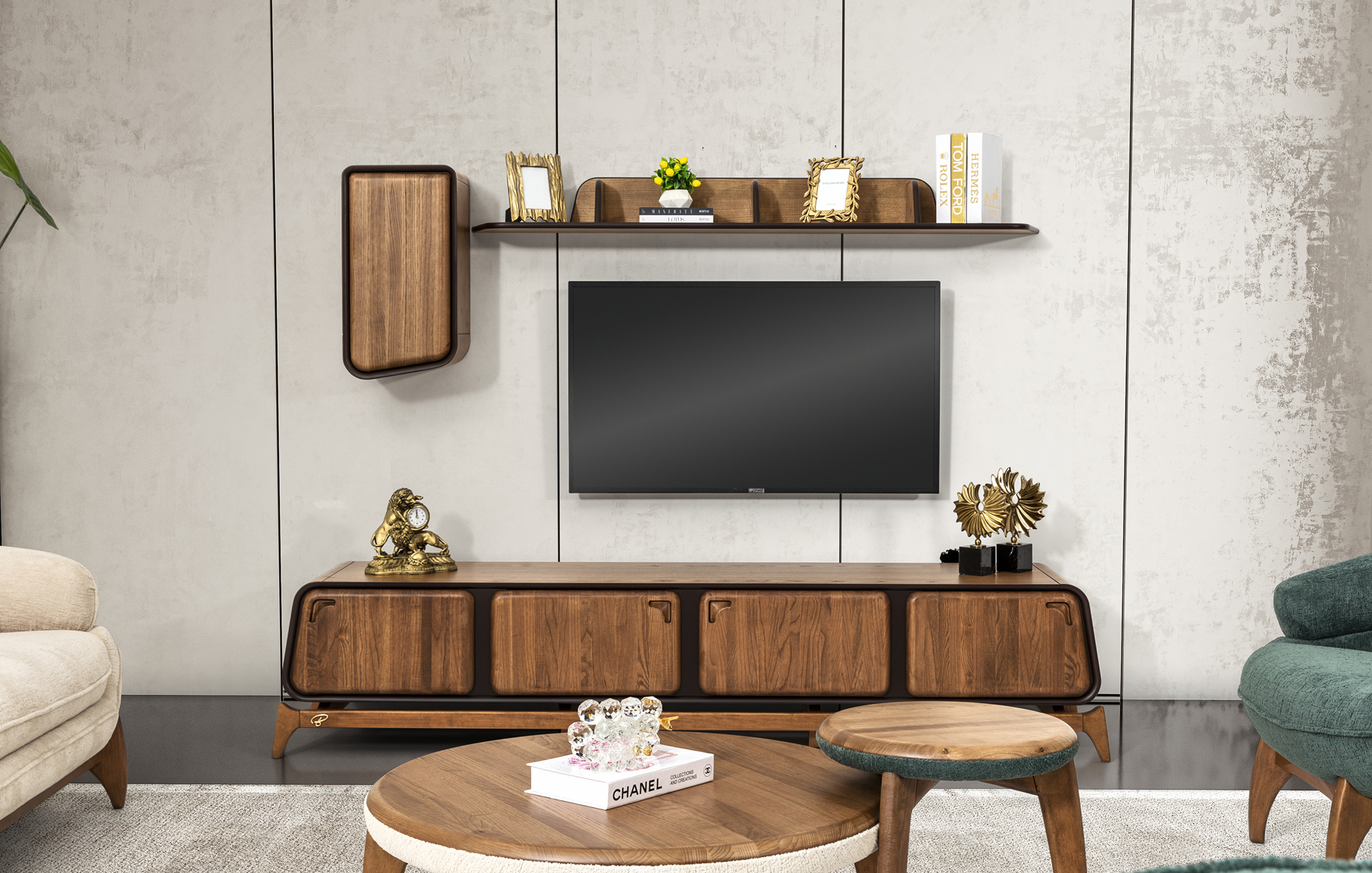 Netline Home Mustang TV Stand Set