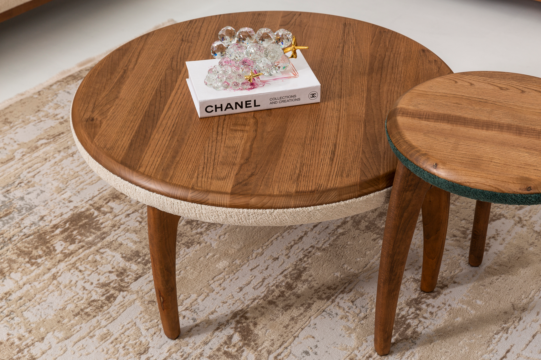 Modern Mustang coffee table by Netline Home Interior, featuring a sleek wooden top and stylish design for living room decor.