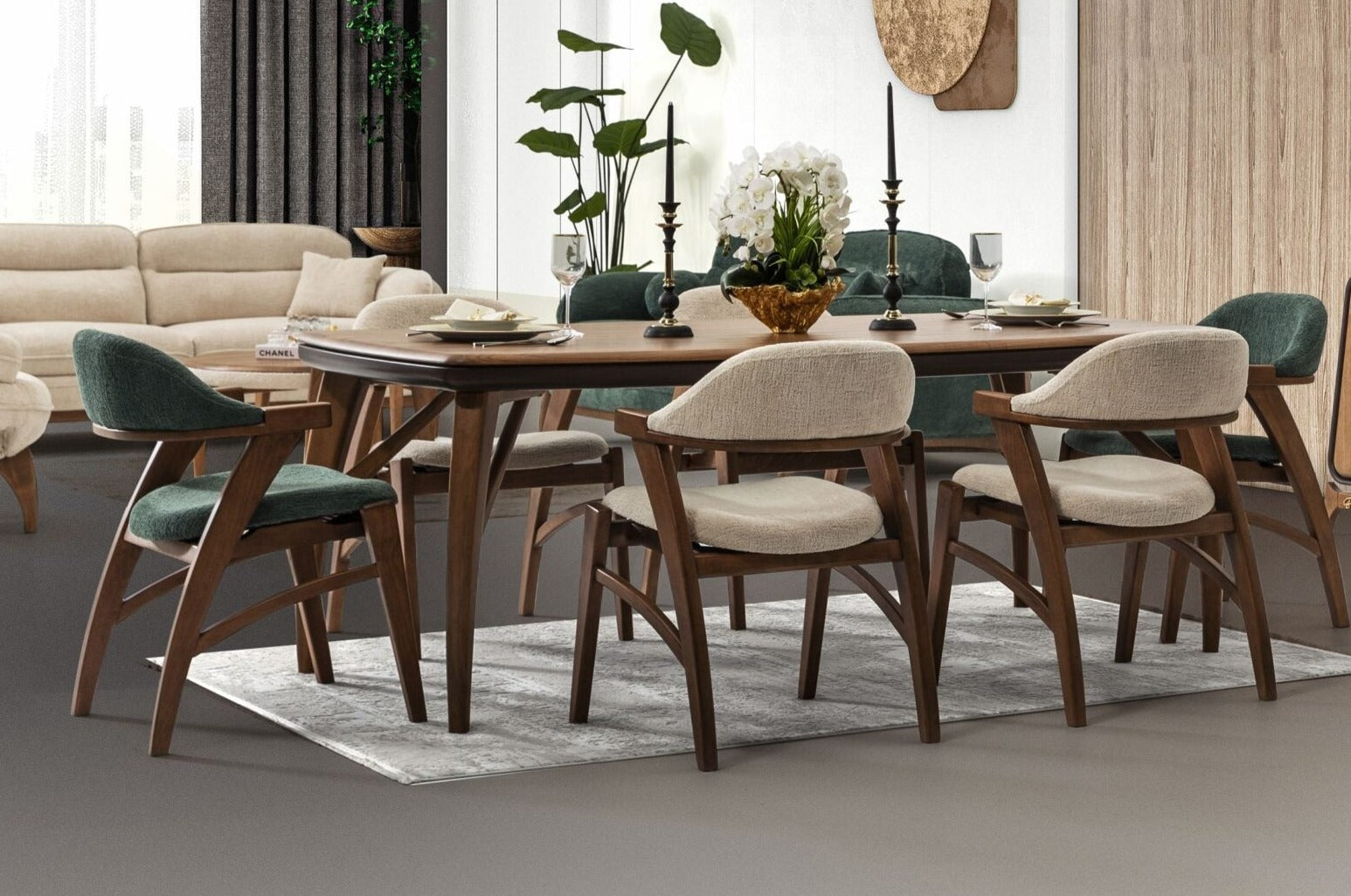 Netline Home Mustang Dining Table and Chairs