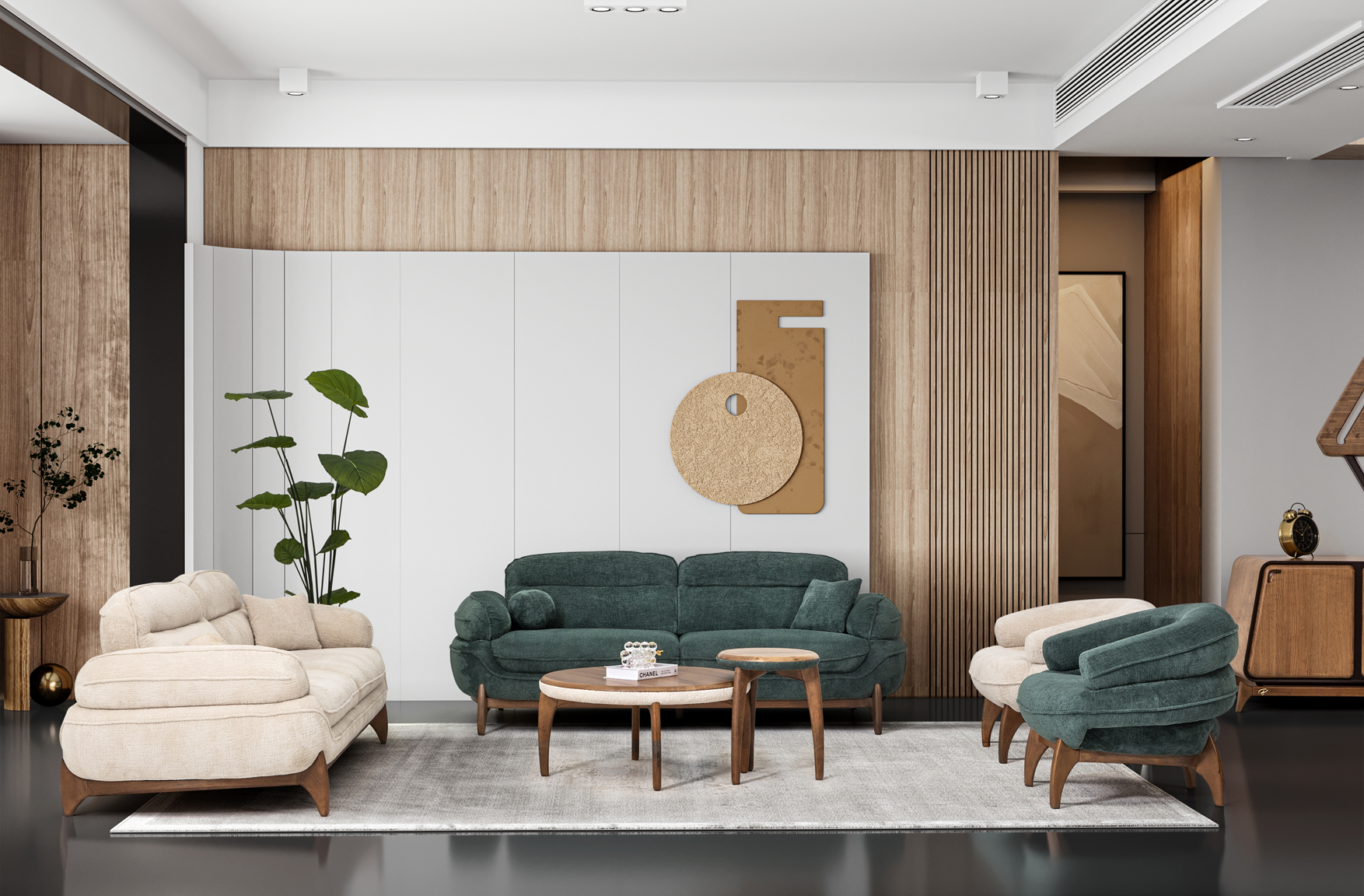 Modern Mustang sofa set by Netline Home Interior featuring plush cushions and sleek design for stylish living room seating.