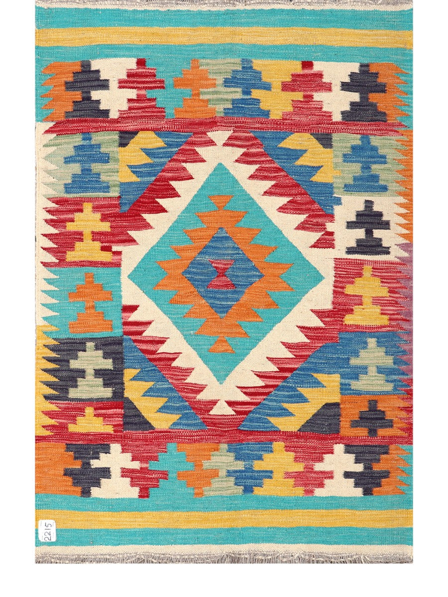 Maimana Afghanistan Kilim Rug - 144 x96 cm