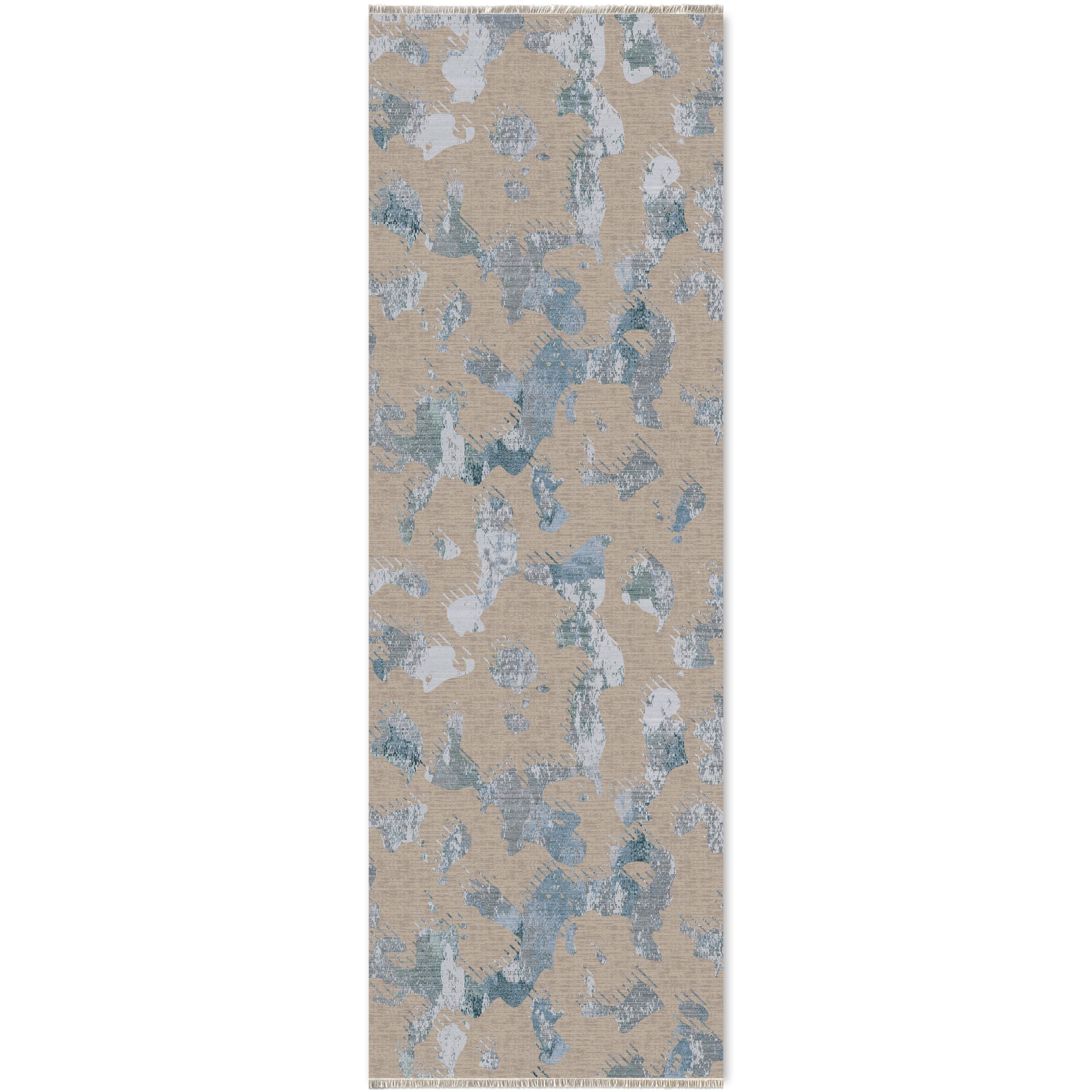 Netline Home Blue Navy Modern Machine Washable Chenille Rug Design NH7083 - Gallery Image 6 - Netline Home