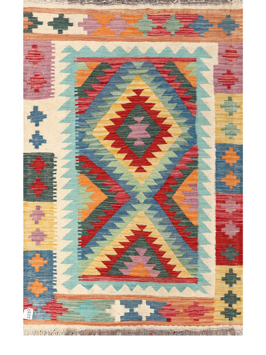 Maimana Afghanistan Kilim Rug - 161 x105 cm