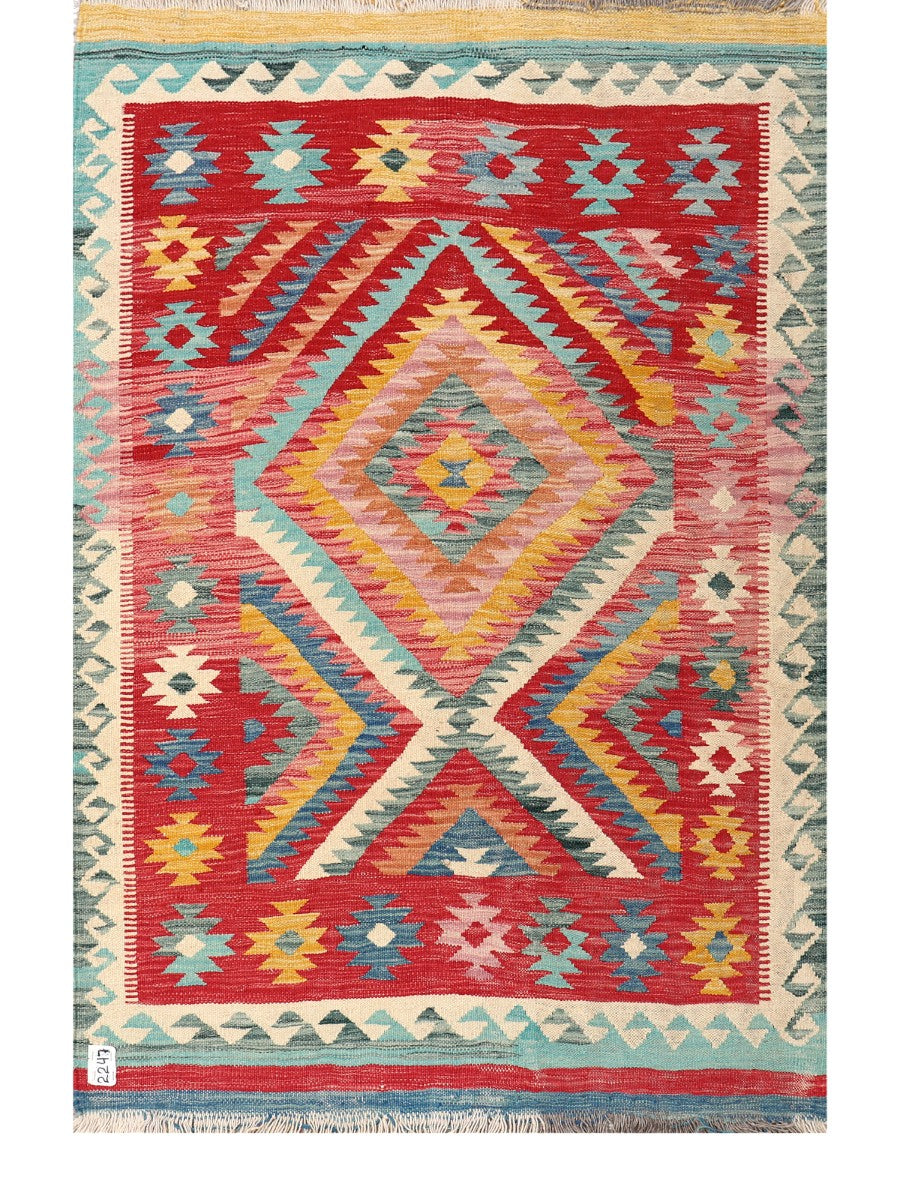 Maimana Afghanistan Kilim Rug - 154 x102 cm