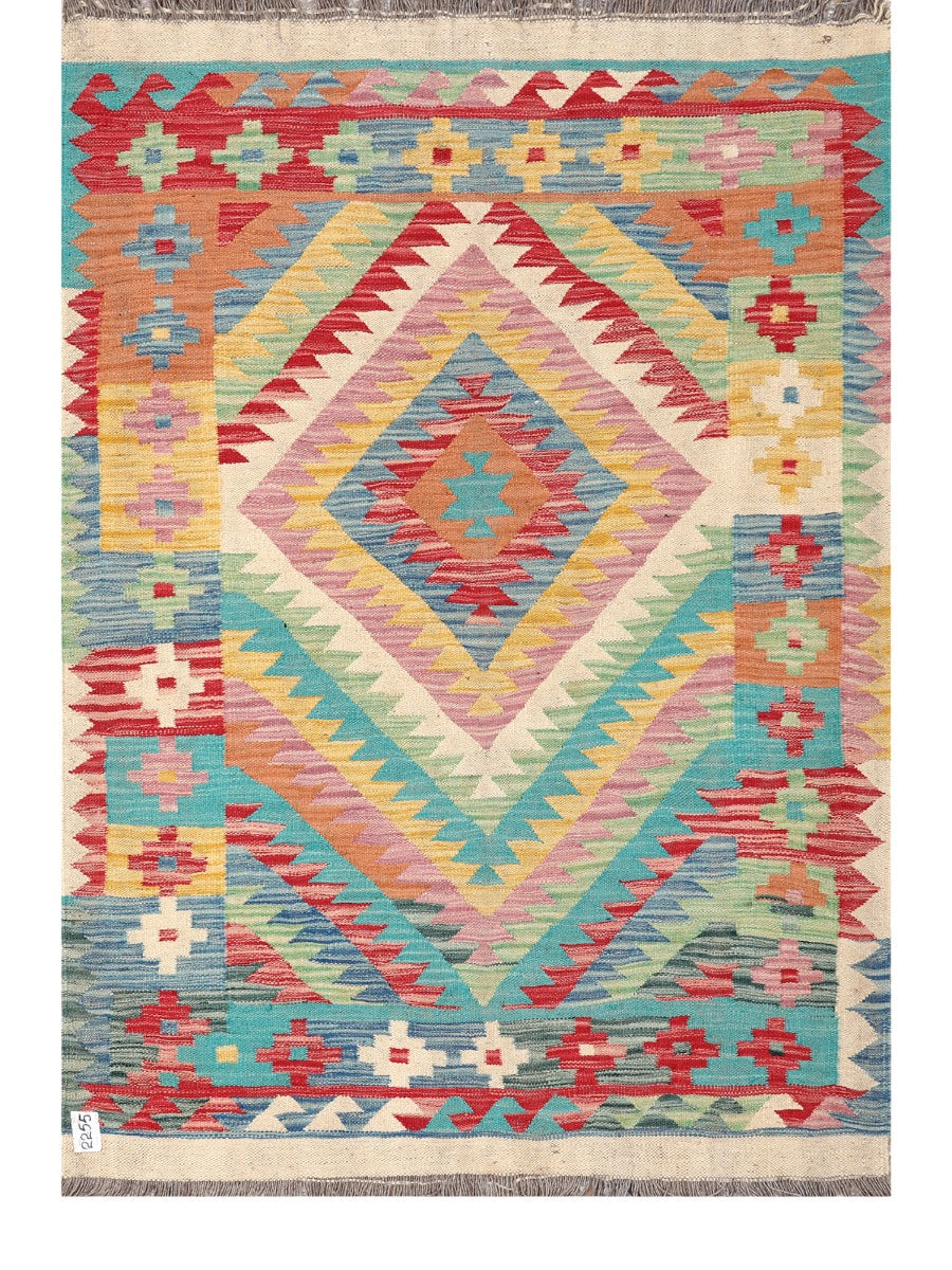 Maimana Afghanistan Kilim Rug - 158 x109 cm