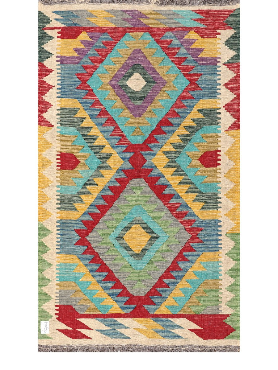 Maimana Afghanistan Kilim Rug - 158 x90 cm