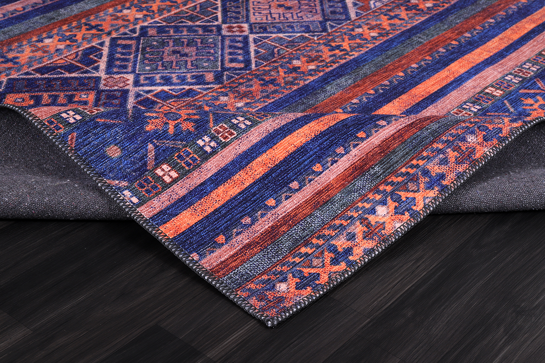 Netline Home Rugs Depot Modern Purple Floral Washable Rug Design 1322M