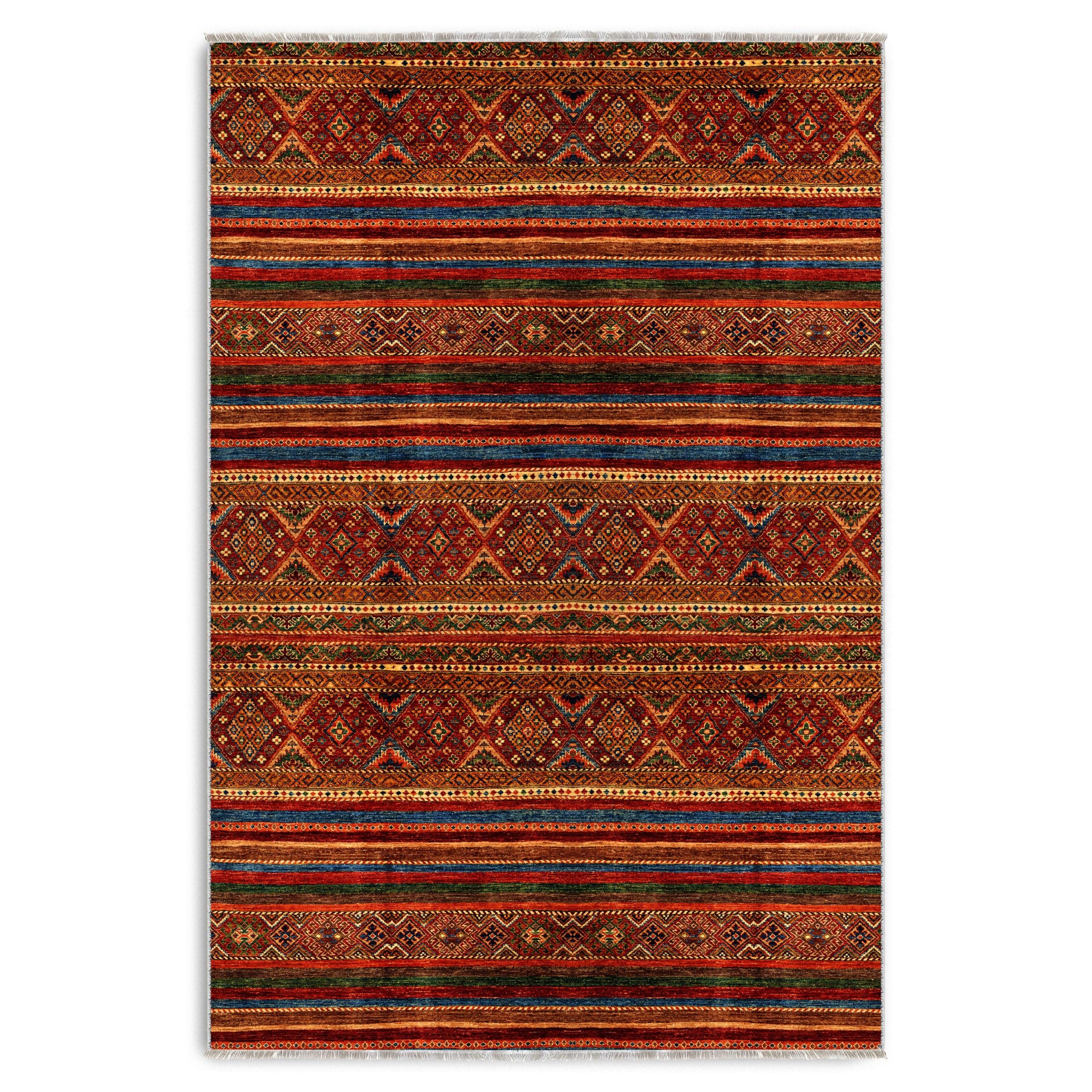 Netline Home Red Burgundy Ethnic Classic Vintage Machine Washable Chenille Rug Design NH7133 - Hilltop Photoshoot - Netline Home