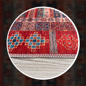 Netline Home Rugs Depot NH1316 – Machine Washable Caucasian Tribal Rug | Multicolor Striped Oriental Carpet for Living Room & Bedroom