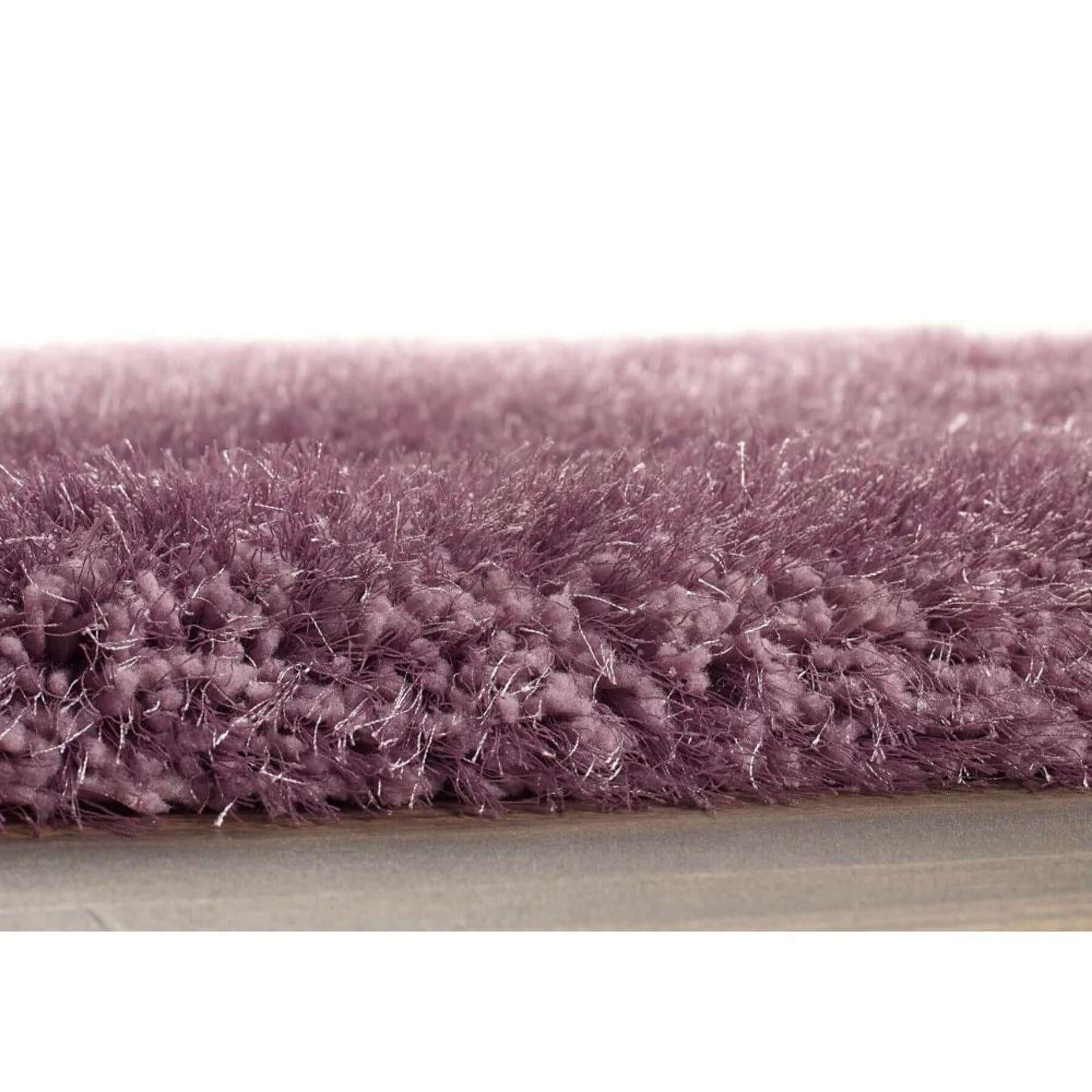 Extravagance Lilac Shaggy Rug