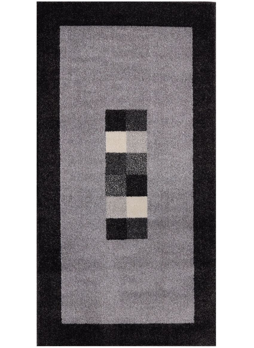 Ephesus Grey Black Rug | 7439GB