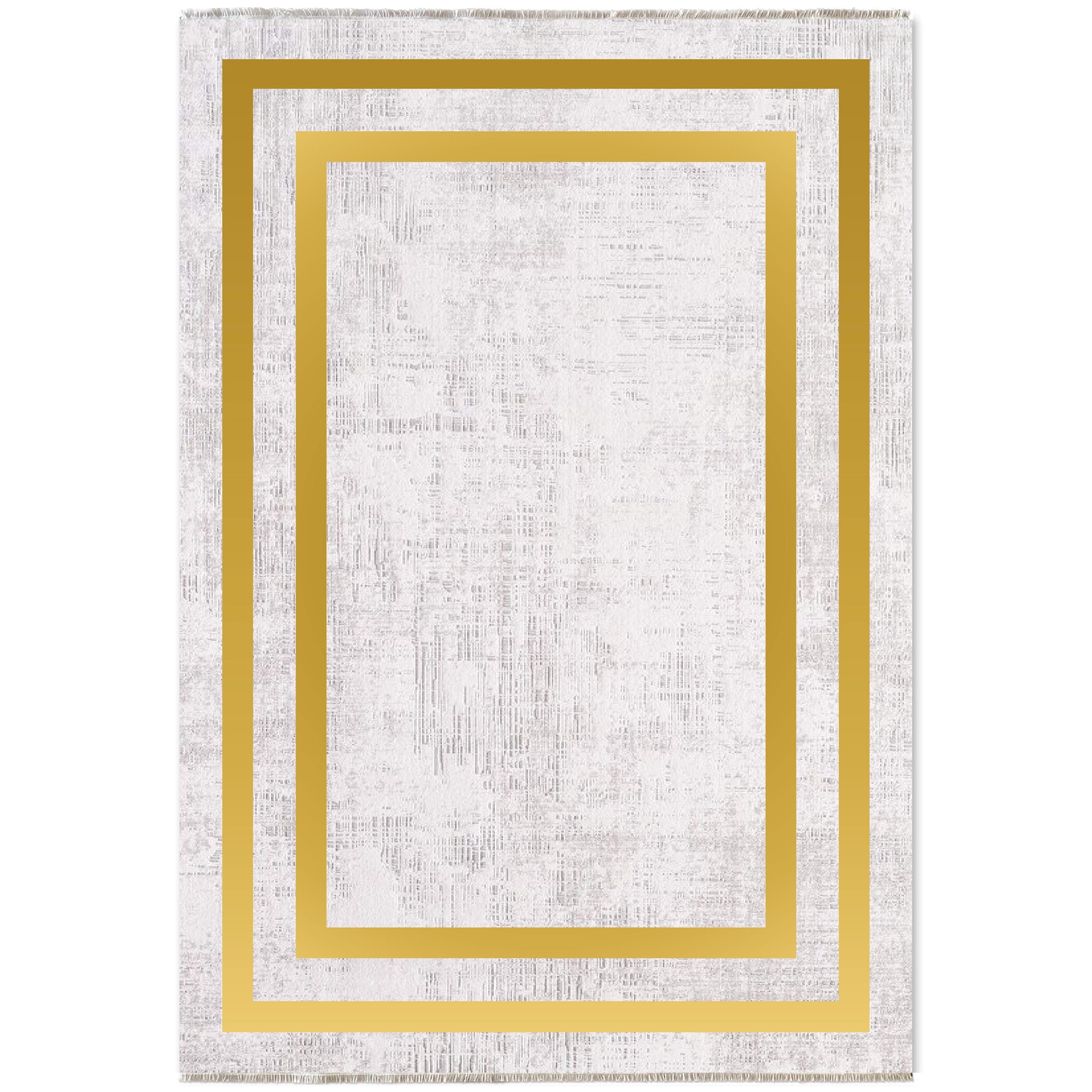 Netline Home Gray Silver Yellow Gold Classic Modern Machine Washable Chenille Rug Design 387-01 - Hilltop Photoshoot - Netline Home