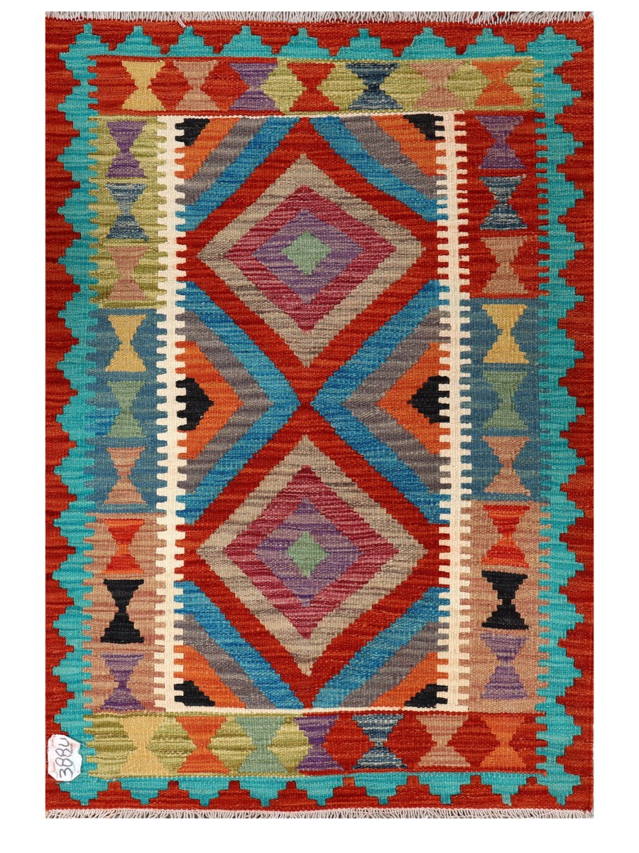 Maimana Afghanistan Kilim Rug - 119 x 81 cm