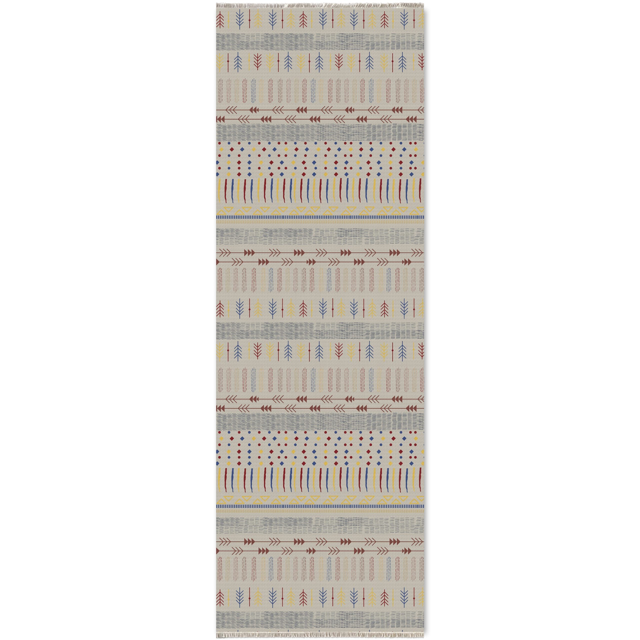 Netline Home Mink Brown Ethnic Machine Washable Chenille Rug Design NH7058 - Gallery Image 6 - Netline Home
