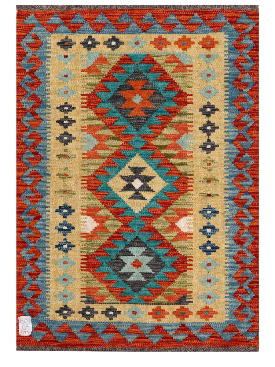 Maimana Afghanistan Kilim Rug - 120 x 84 cm