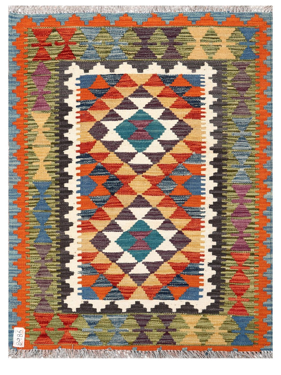Maimana Afghanistan Kilim Rug - 112 x 84 cm