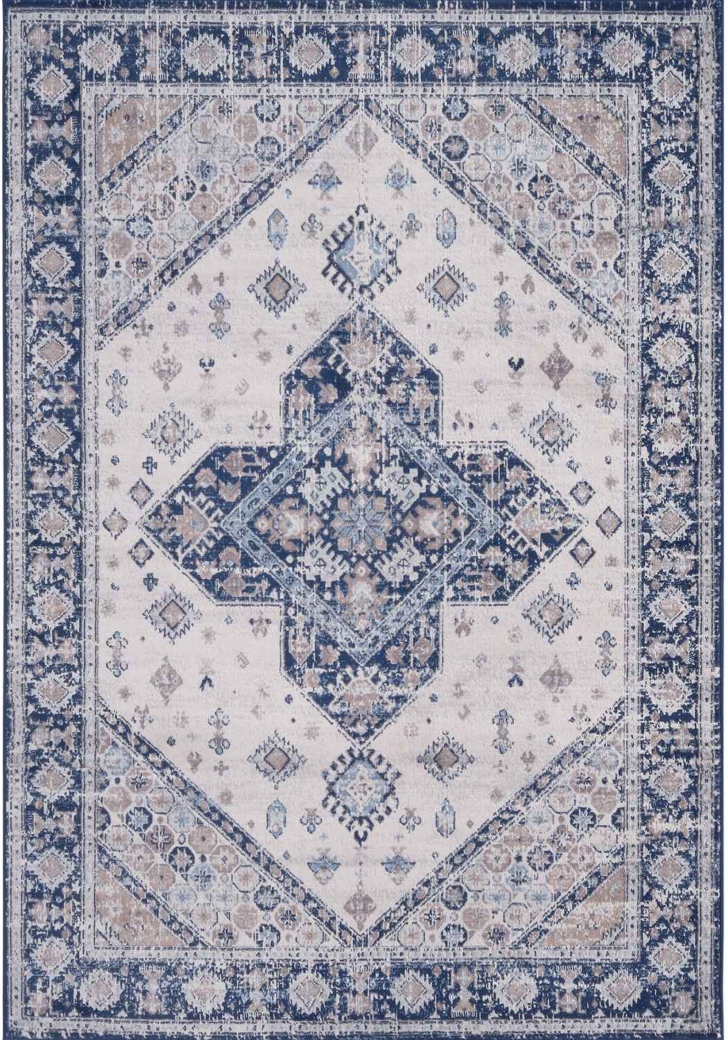 Montana Vintage Navy Rug by The Rugs, 4010 model, featuring intricate patterns in deep navy tones.