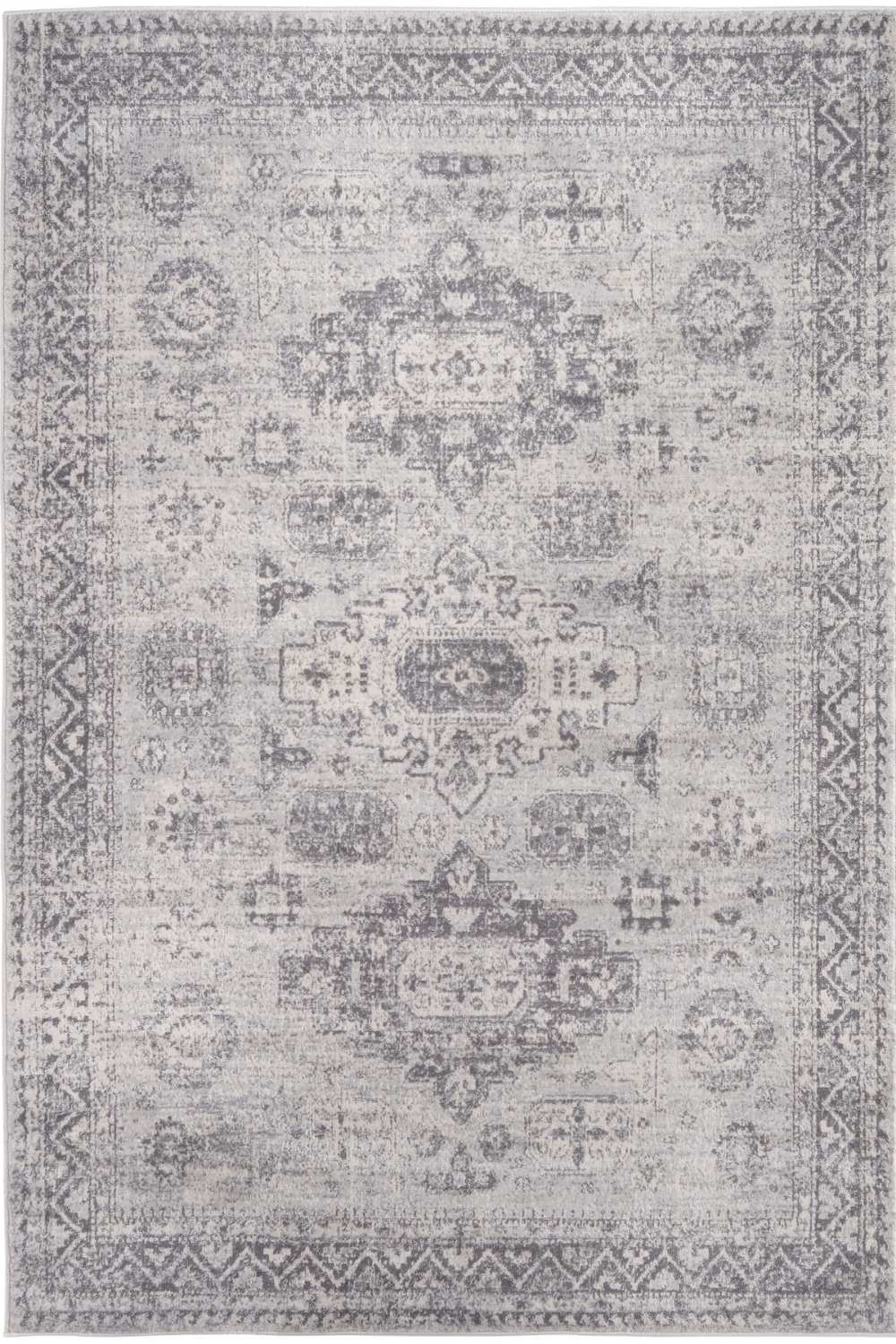 Montana Vintage Grey Rug by The Rugs, 4050 model, showcasing a textured, vintage-style area rug in grey tones.
