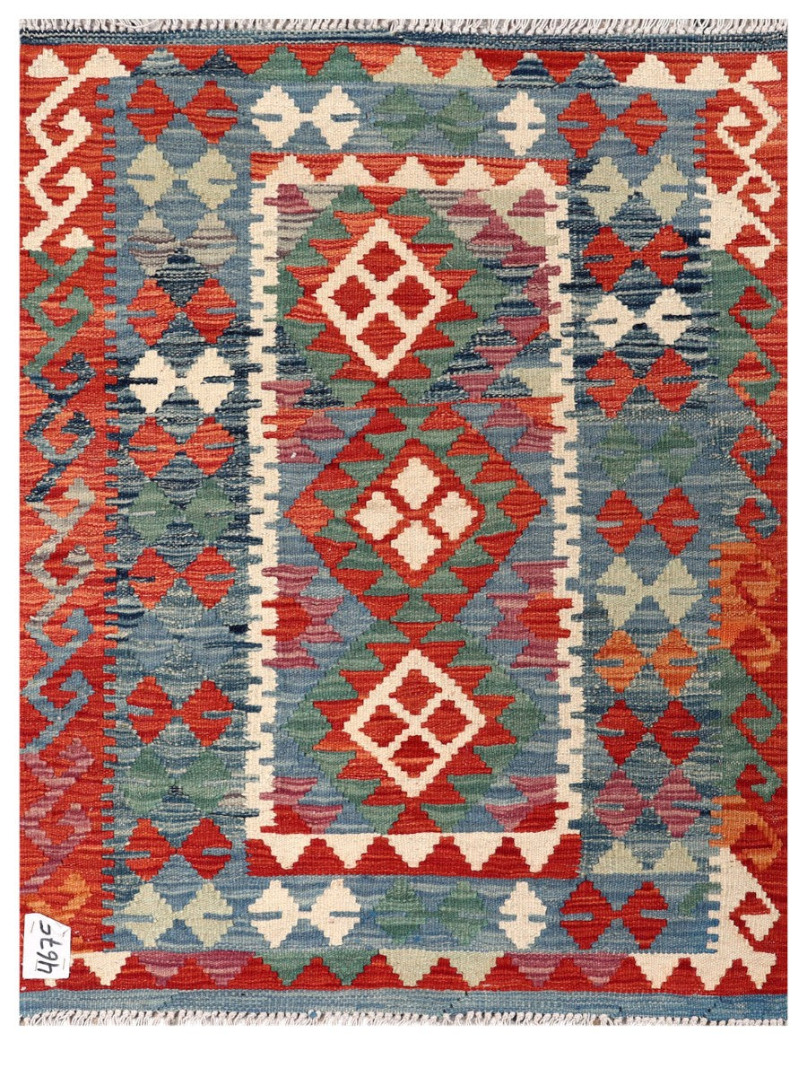 Maimana Afghanistan Kilim Rug - 110 x 84 cm