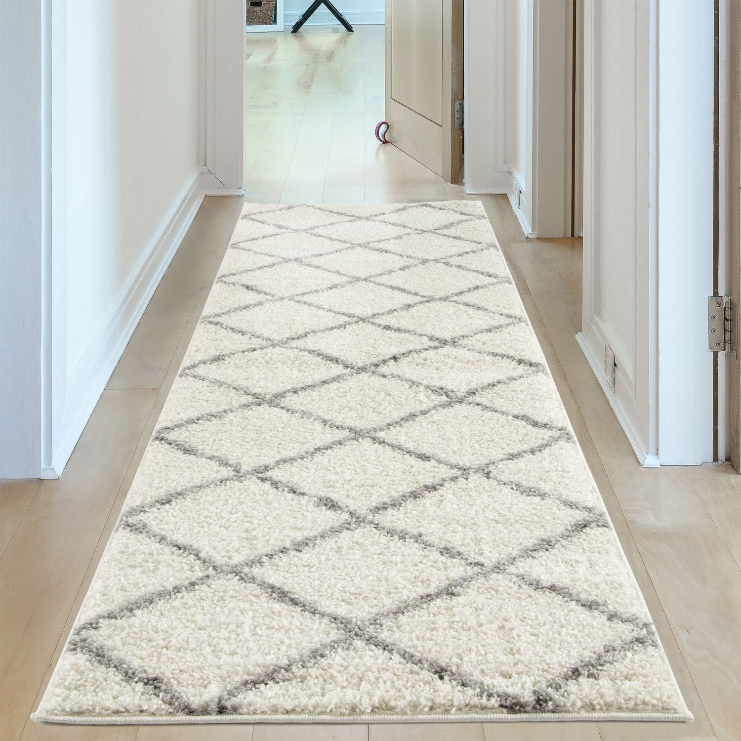 Moroccan Ivory Shaggy Rug | 500