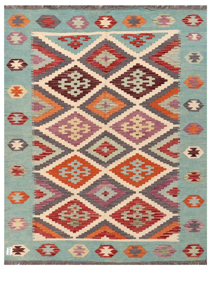 Maimana Afghanistan Kilim Rug - 199 x155 cm