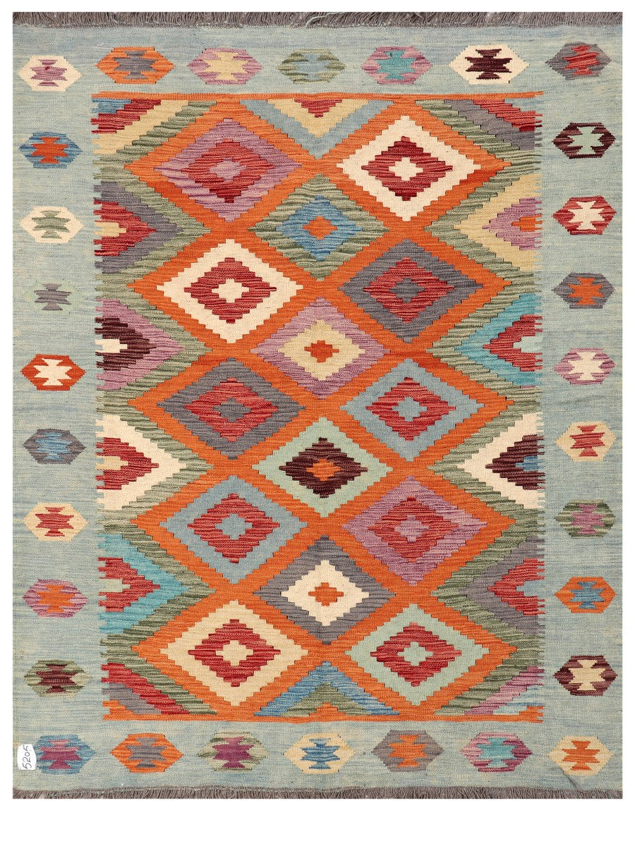 Maimana Afghanistan Kilim Rug - 195 x151 cm