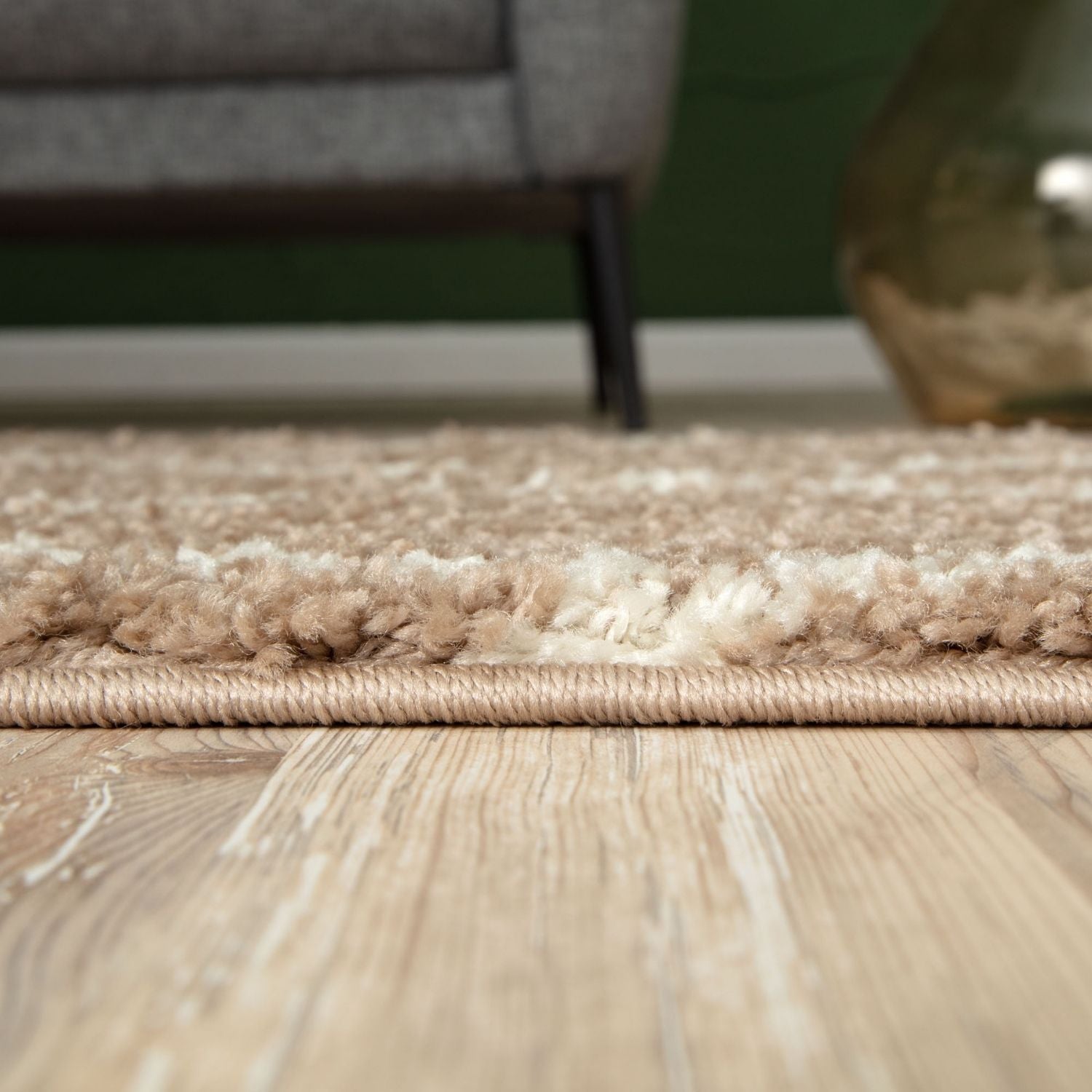 Moroccan Beige Shaggy Rug | 520