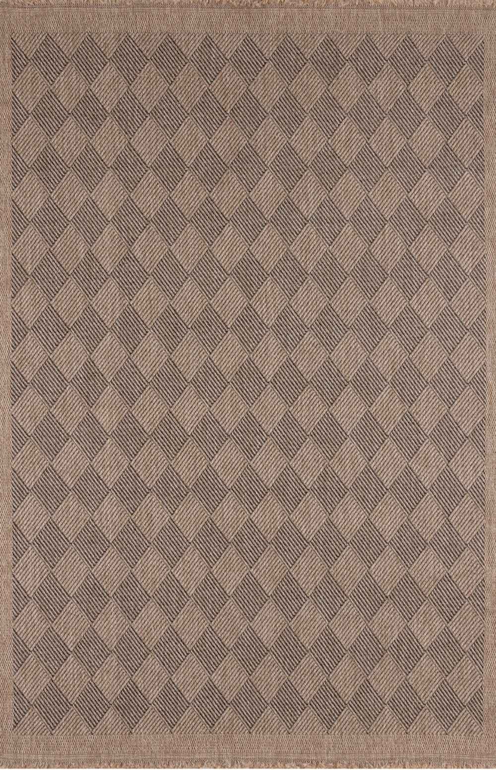 Dark grey outdoor rug from The Rugs' Nature collection, featuring a durable, woven design suitable for outdoor spaces.
