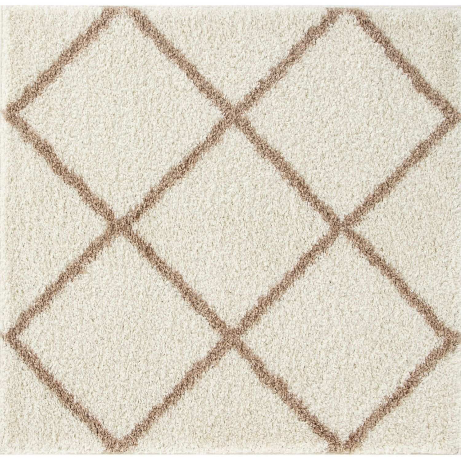 Moroccan Ivory Shaggy Rug | 530