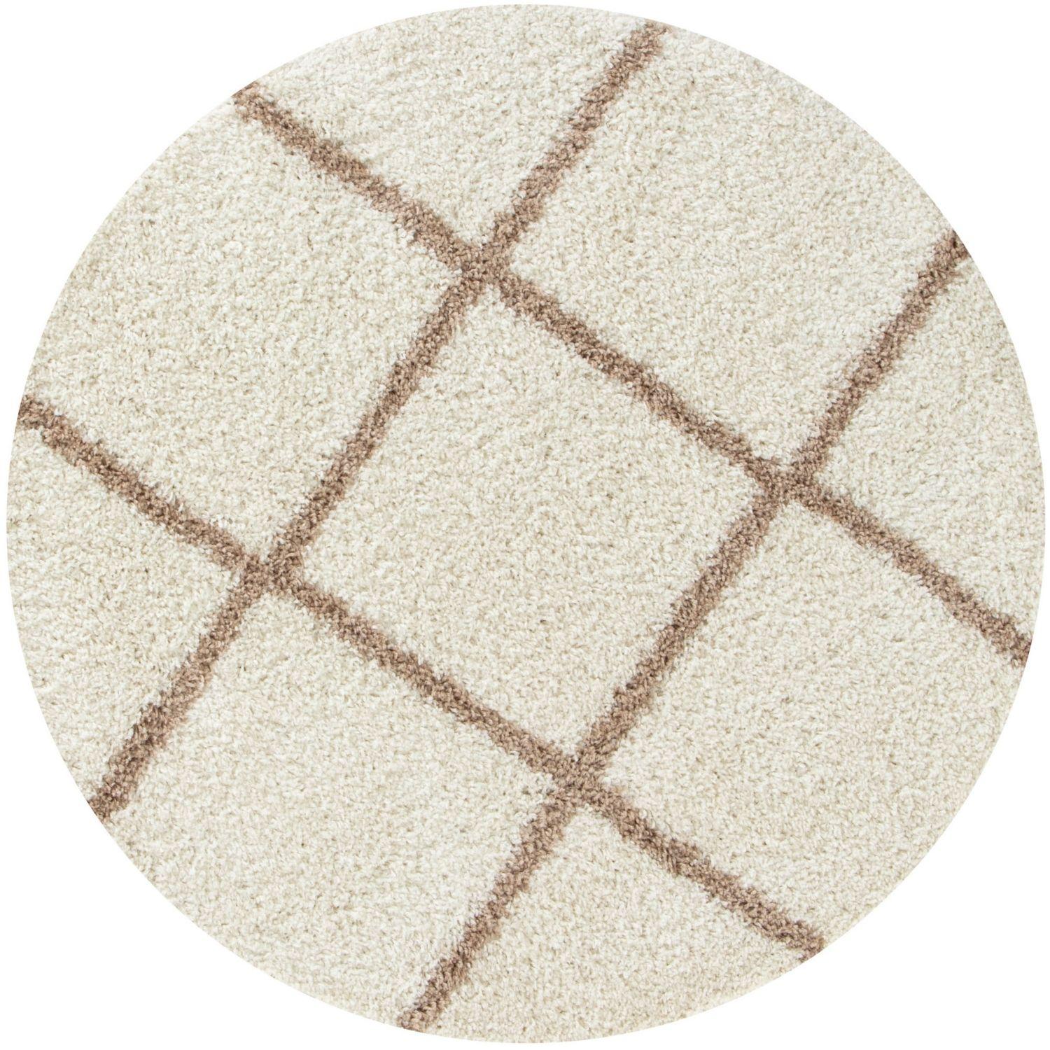 Moroccan Ivory Shaggy Rug | 530