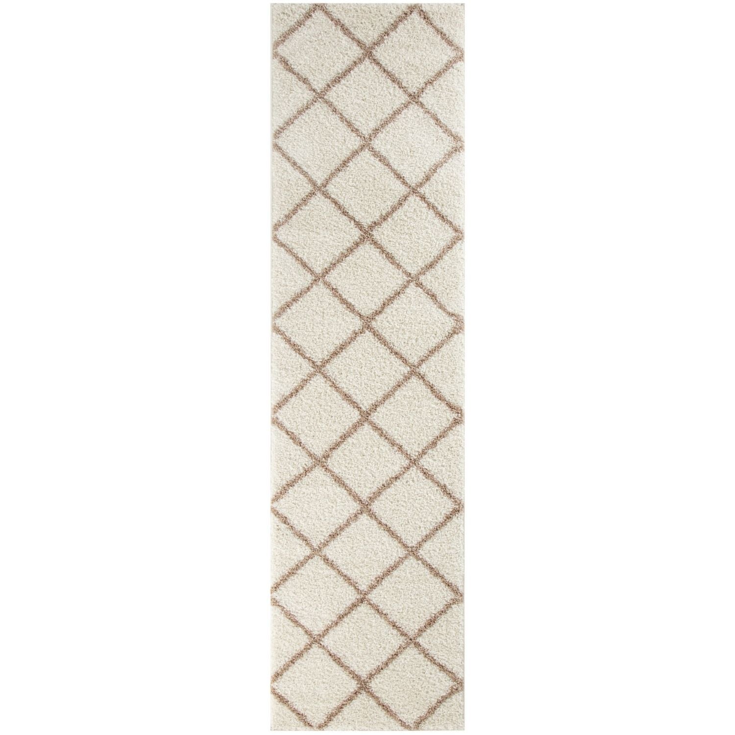 Moroccan Ivory Shaggy Rug | 530