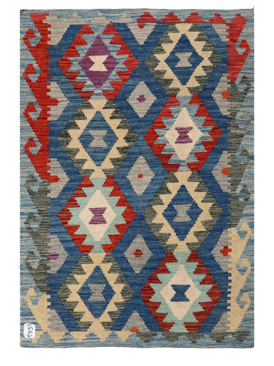 Maimana Afghanistan Kilim Rug - 146 x99 cm