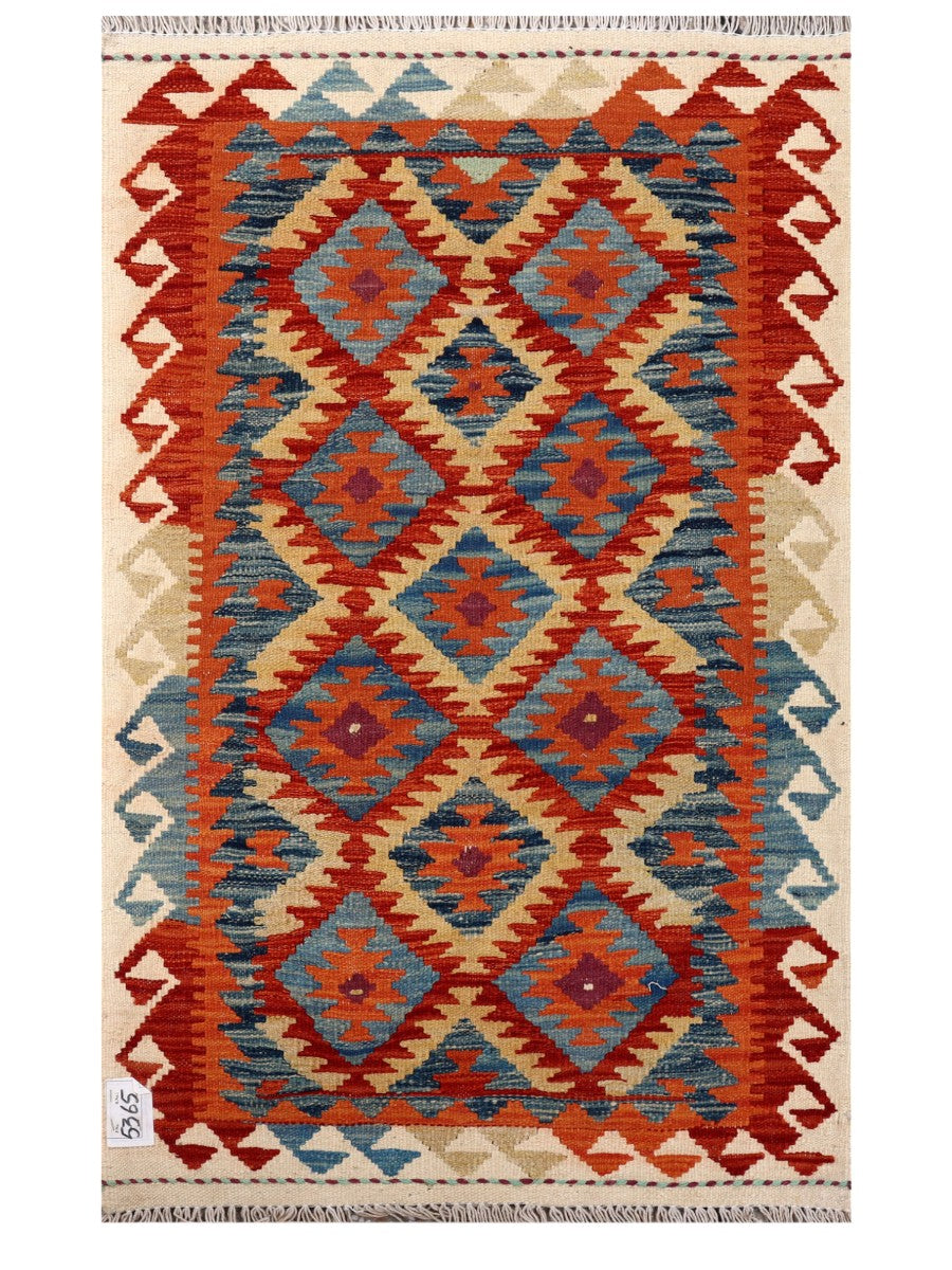 Maimana Afghanistan Kilim Rug - 127 x 79 cm