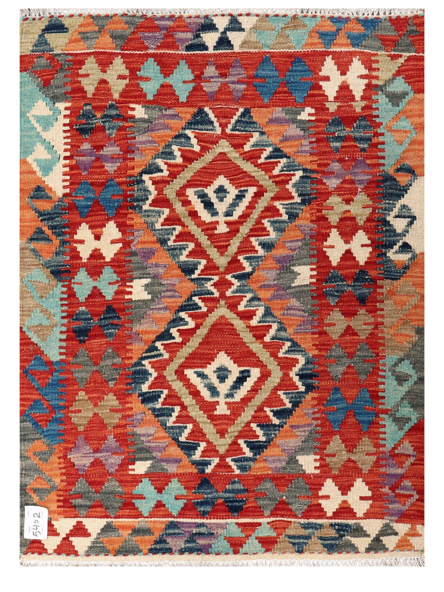 Maimana Afghanistan Kilim Rug - 113 x 82 cm