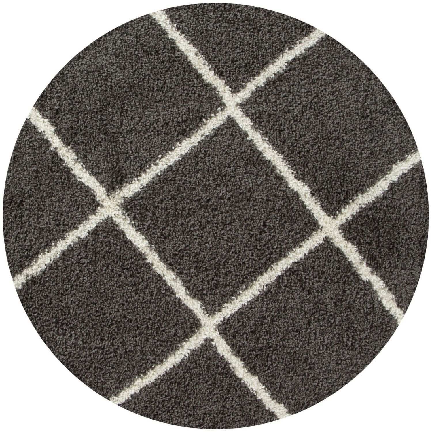 Moroccan Dark Grey Shaggy Rug | 540